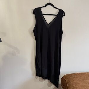 Elegant Black Sleeveless Dress Calvin Klein beach cover up